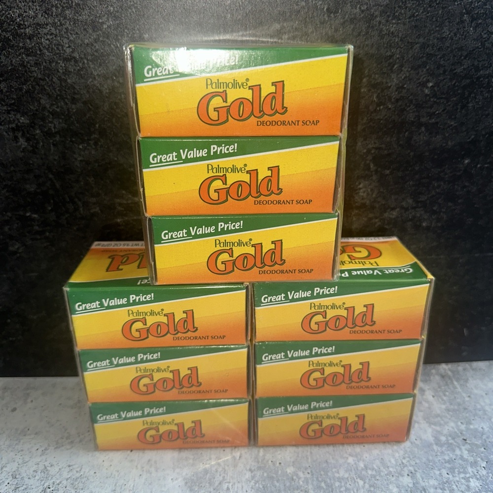 9 Bars Palmolive GOLD Deodorant Soap 3.2oz 3 Boxes  3 Bars Each Sealed